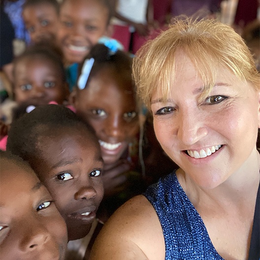 Doctor Maggie on mission trip in Haiti