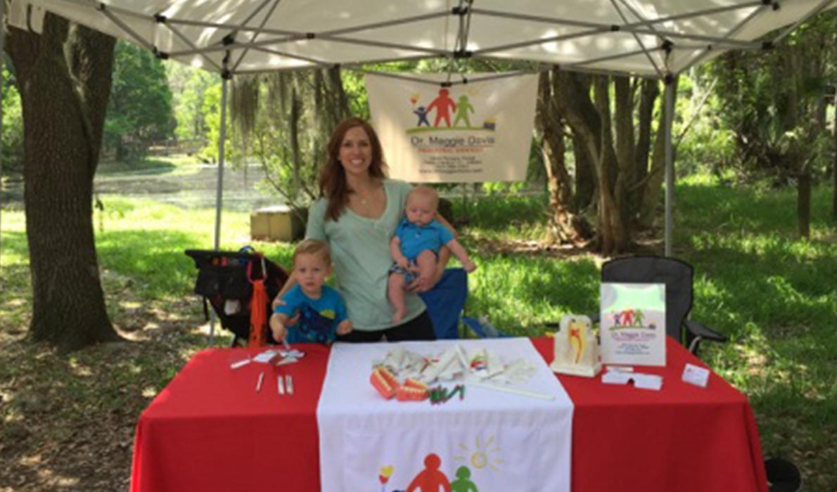 Dental team members at Y M C A healthy kids day