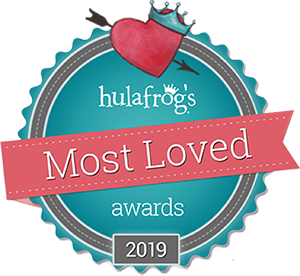 Hula frog's most loved 2019 logo