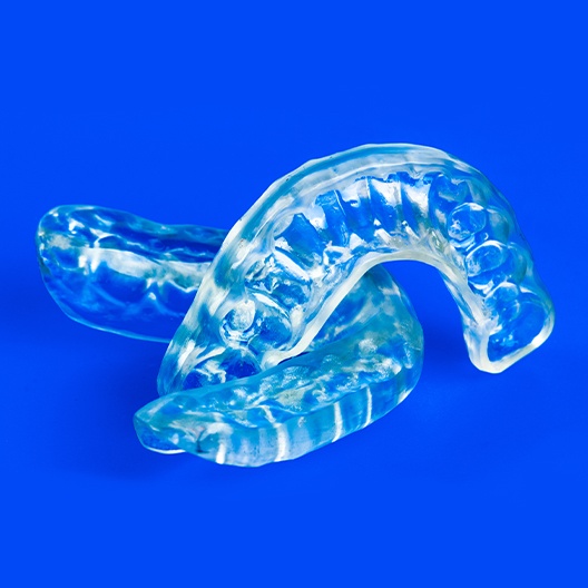 Two custom-made mouthguards to be worn while engaging in sports