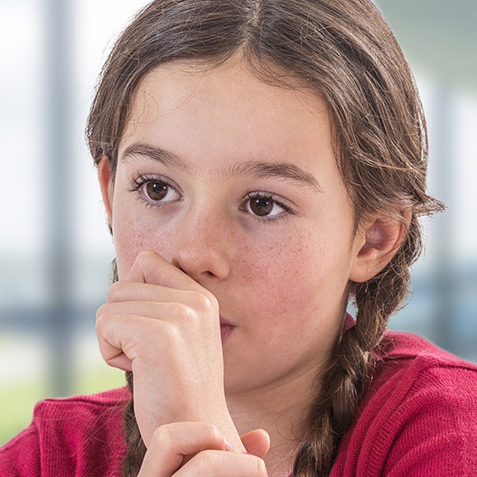 Girl sucking her thumb in Palm Harbor